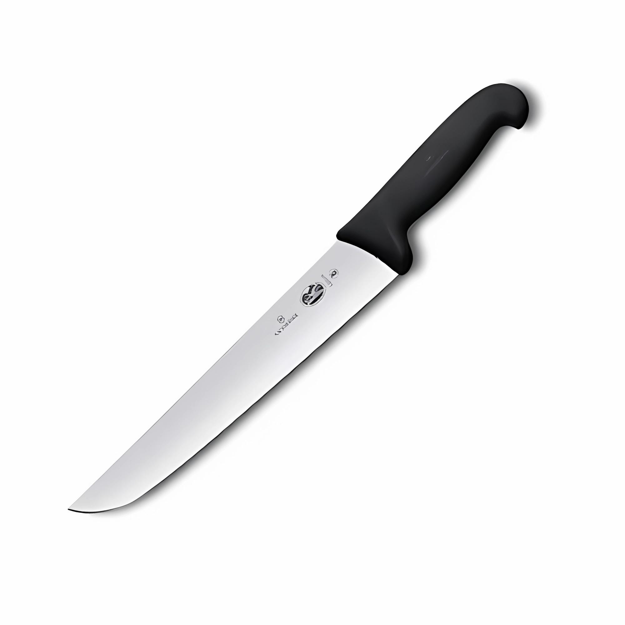 Нож для мяса Victorinox Fibrox Butcher 18 см Черный (583625) Нож для мяса Victorinox Fibrox Butcher 18 см Черный (583625)