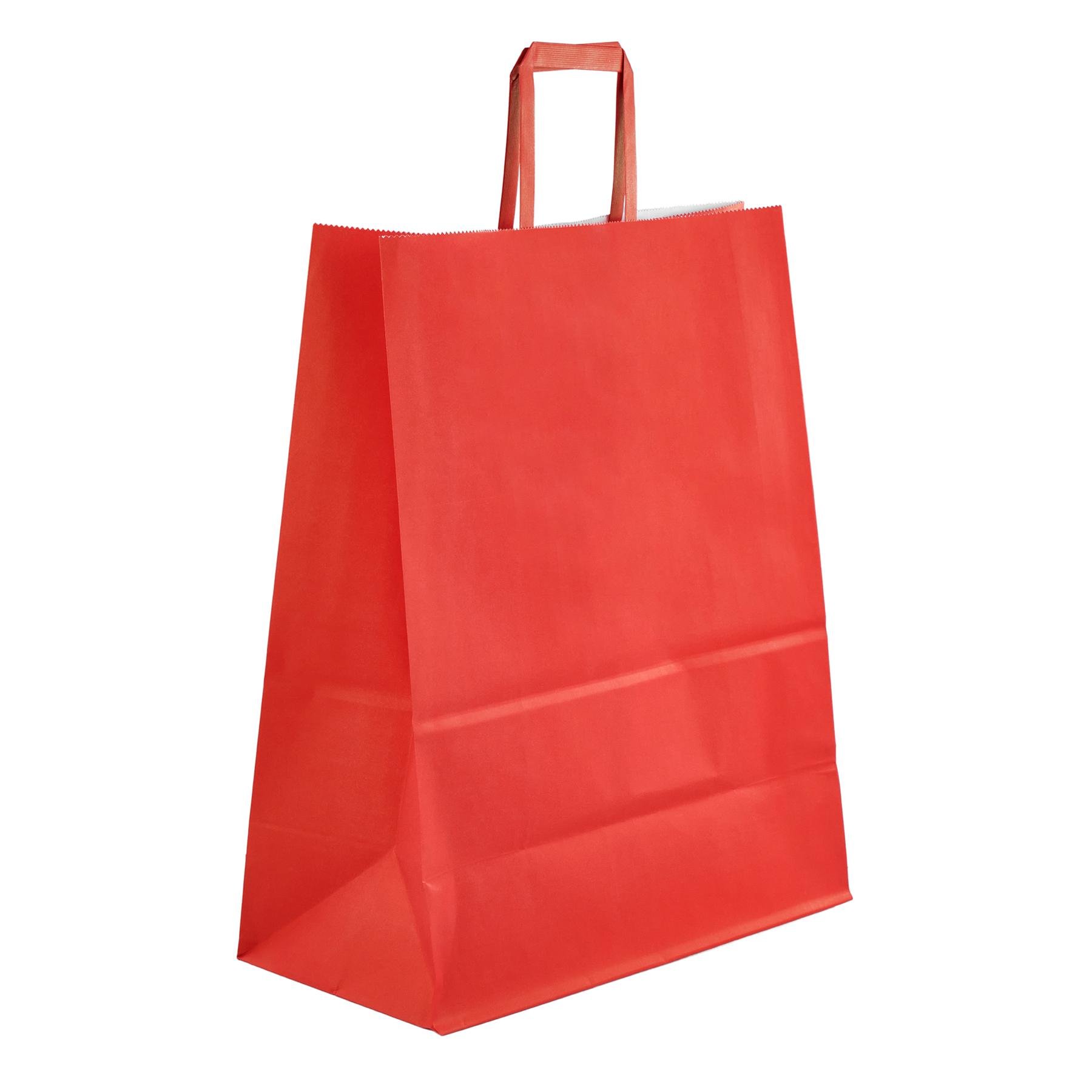 Пакет паперовий з плоскими ручками PAPERPRO 370х305х150 мм 90 г/м2 Помаранчевий (137030511504)