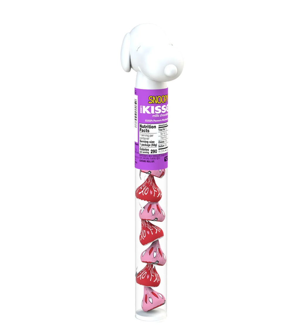 Шоколадні цукерки Hershey's Kisses Milk Chocolate Snoopy and Friends Valentine's Candy 58,9 г
