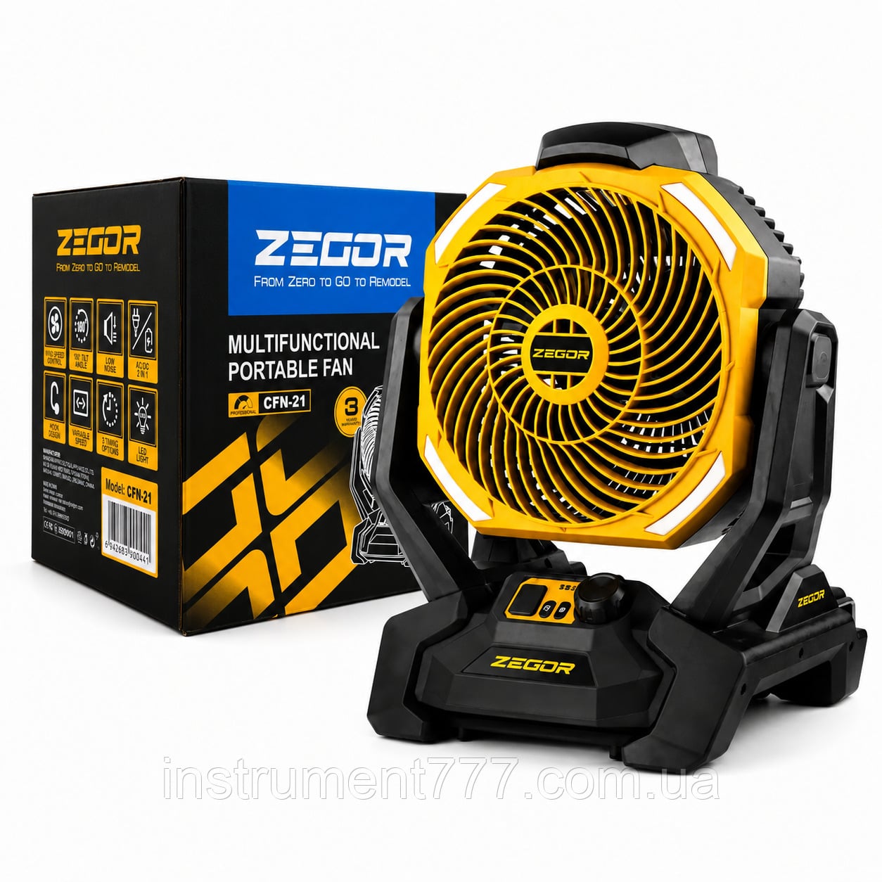 Вентилятор аккумуляторный ZEGOR CFN-21