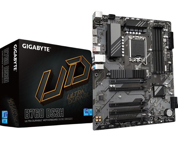 Материнська плата Gigabyte B760 DS3H LGA1700 DDR5 B760 ATX Підтримка Intel Core Gen 12-14 (570729) - фото 3