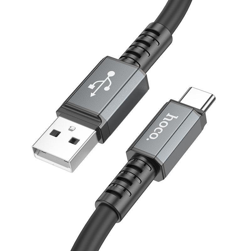 Кабель USB Hoco X85 USB-Type-C для телефона ноутбука ПК 1 м Черный