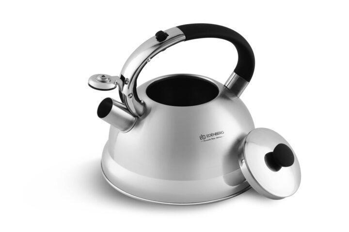 Чайник с свистком для индукционной плиты Edenberg EB-2446 из нержавеющей стали 3 л Черный (2530556647) - фото 5 Чайник с свистком для индукционной плиты Edenberg EB-2446 из нержавеющей стали 3 л Черный (2530556647) - фото 5