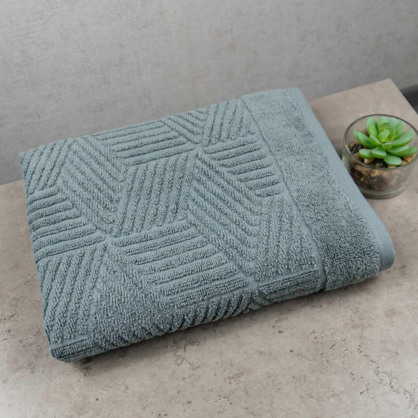 Полотенце махровое для лица и рук GM Textile Уэльс 50х90 см Темно-мятный (500-90-wales-mint)