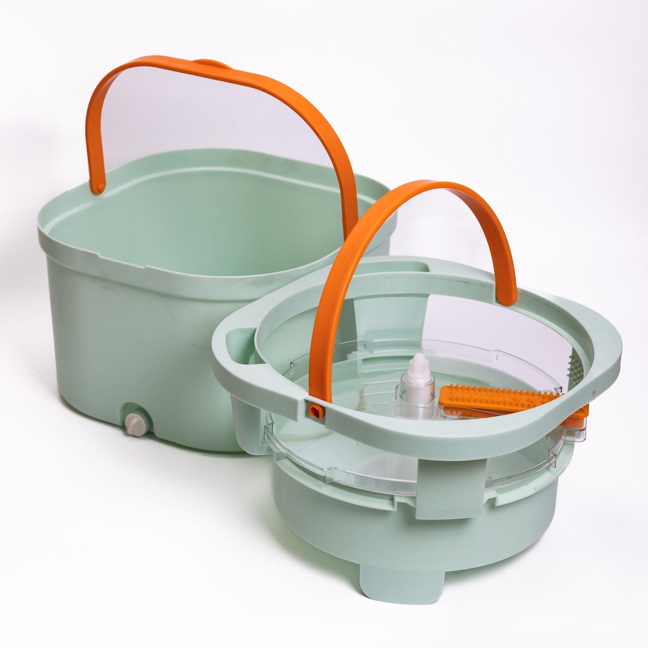 Набор для уборки швабра с отжимом и ведром Зеленый (HP-35015-46) - фото 9 Набор для уборки швабра с отжимом и ведром Зеленый (HP-35015-46) - фото 9