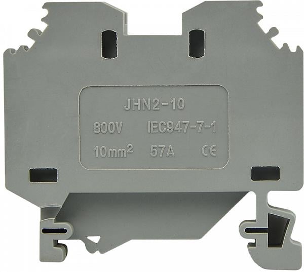 Клемма пружинная наборная АСКО-Укрем JHN2-10 57А 10 мм2 х 52х10х41,5 мм Серый (A0130010069)