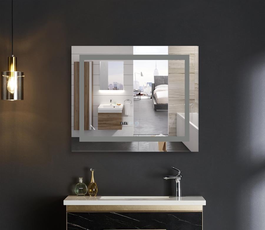 Дзеркало MIXXUS Warm MR02-80x80 з LED Touch/Anti-fog з димеромом/регулюванням яскравості/годинником (MI6934 (MI6934) - фото 8 Дзеркало MIXXUS Warm MR02-80x80 з LED Touch/Anti-fog з димеромом/регулюванням яскравості/годинником (MI6934 (MI6934) - фото 8