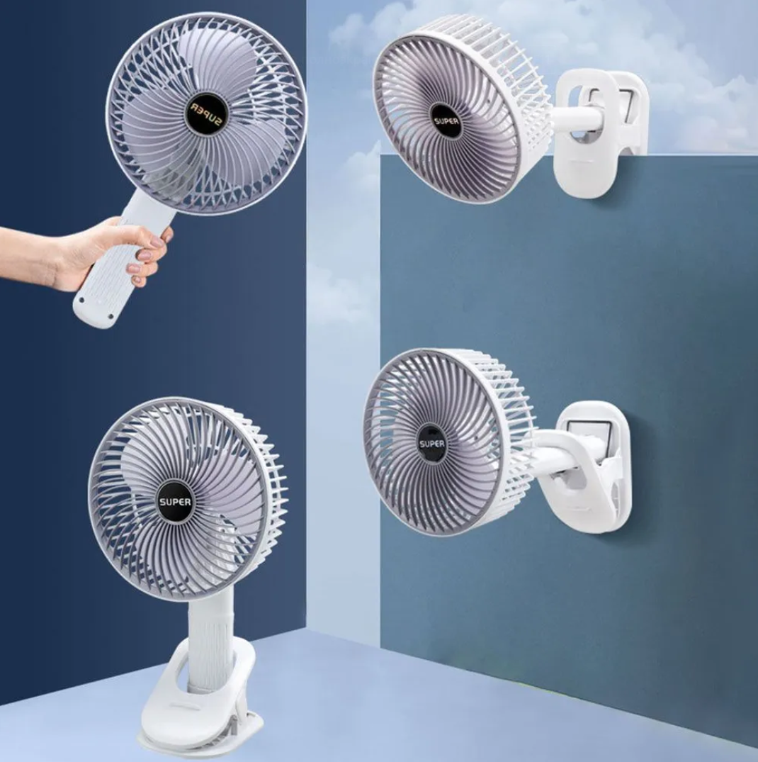 Вентилятор акумуляторний clip+mobile stand з прищепкою і USB зарядкою Білий (VNA10034) - фото 18 Вентилятор акумуляторний clip+mobile stand з прищепкою і USB зарядкою Білий (VNA10034) - фото 18