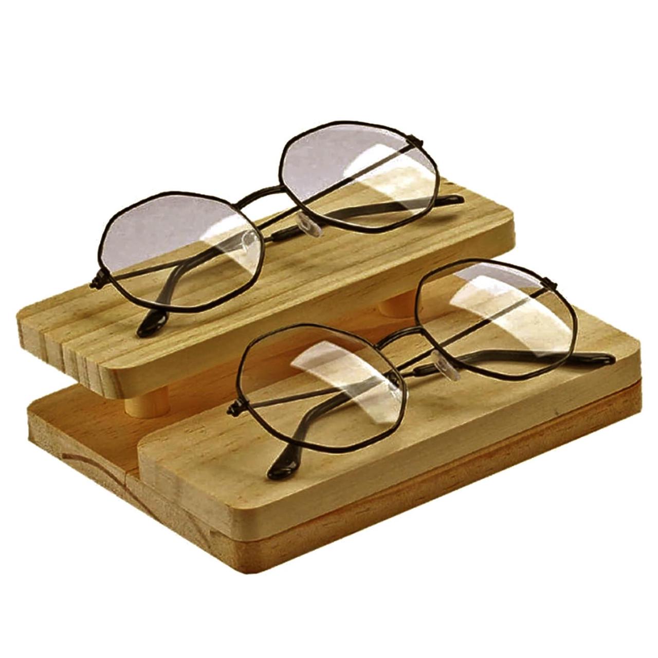 Органайзер для окулярів з дерева Кведа 2 Сієна (ОЧК-202205)
