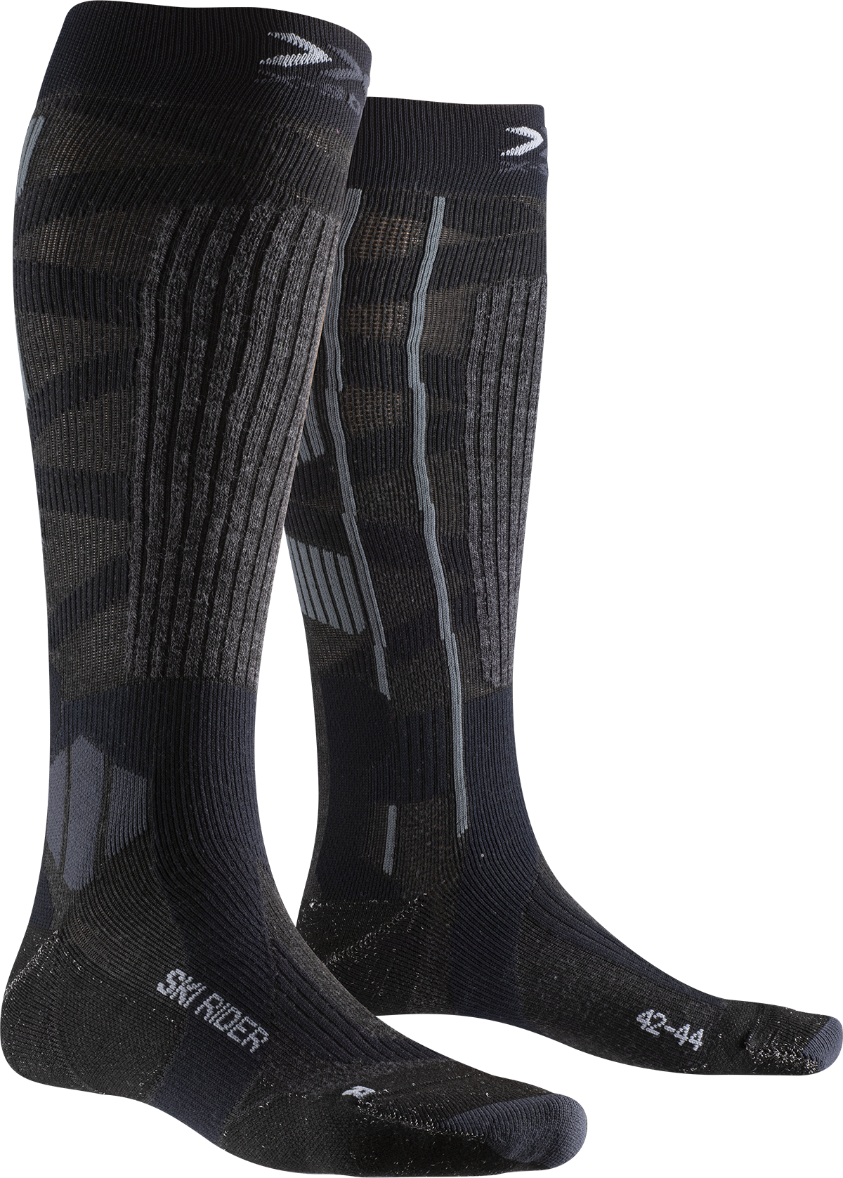 Шкарпетки X-SOCKS Ski Rider Silver 4,0 XS-SMKRW19U-G163 p. 39/41 Dark Grey Melange/Black