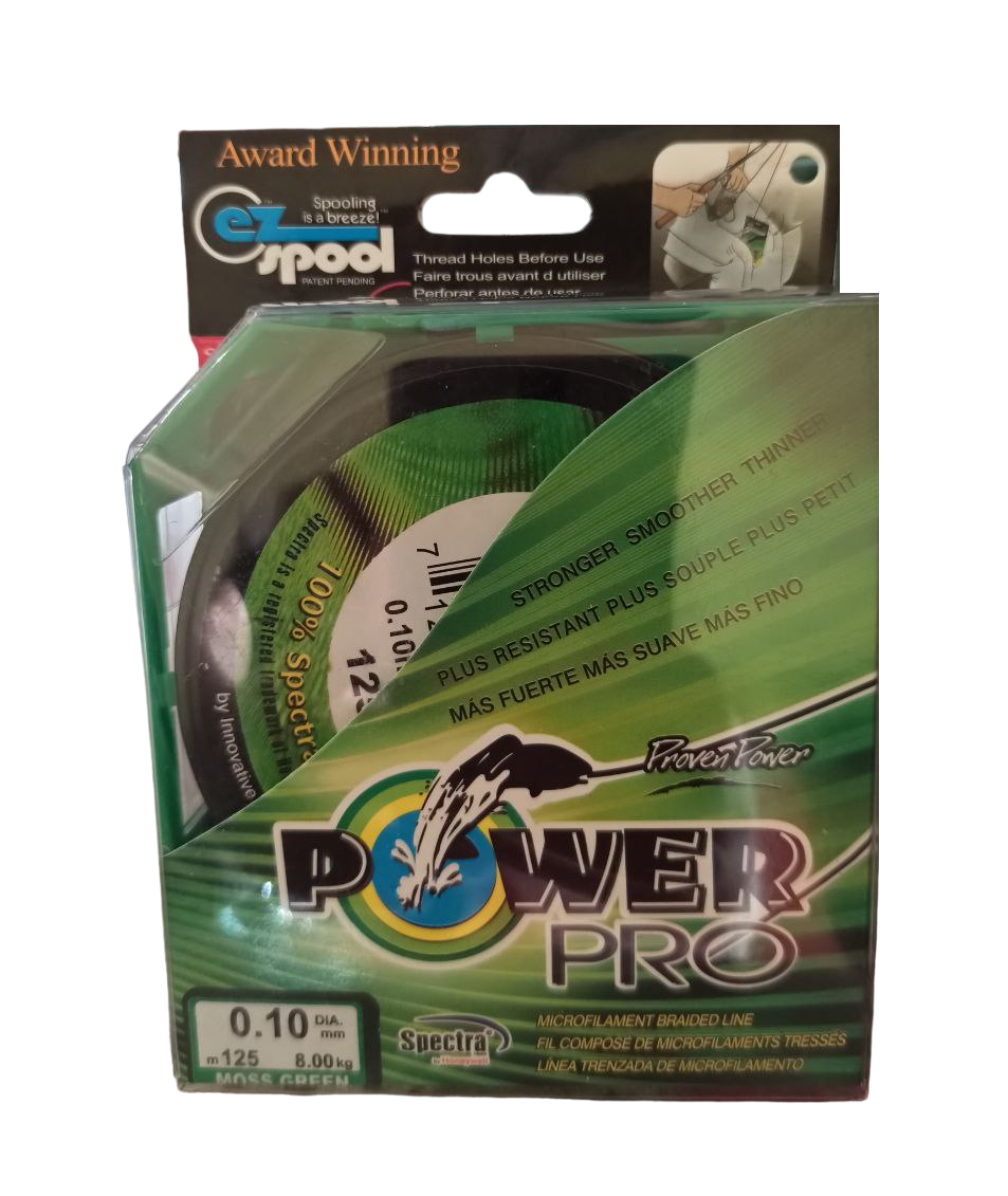 Шнур Power Pro 125 м 0,10 мм Зелений (77)