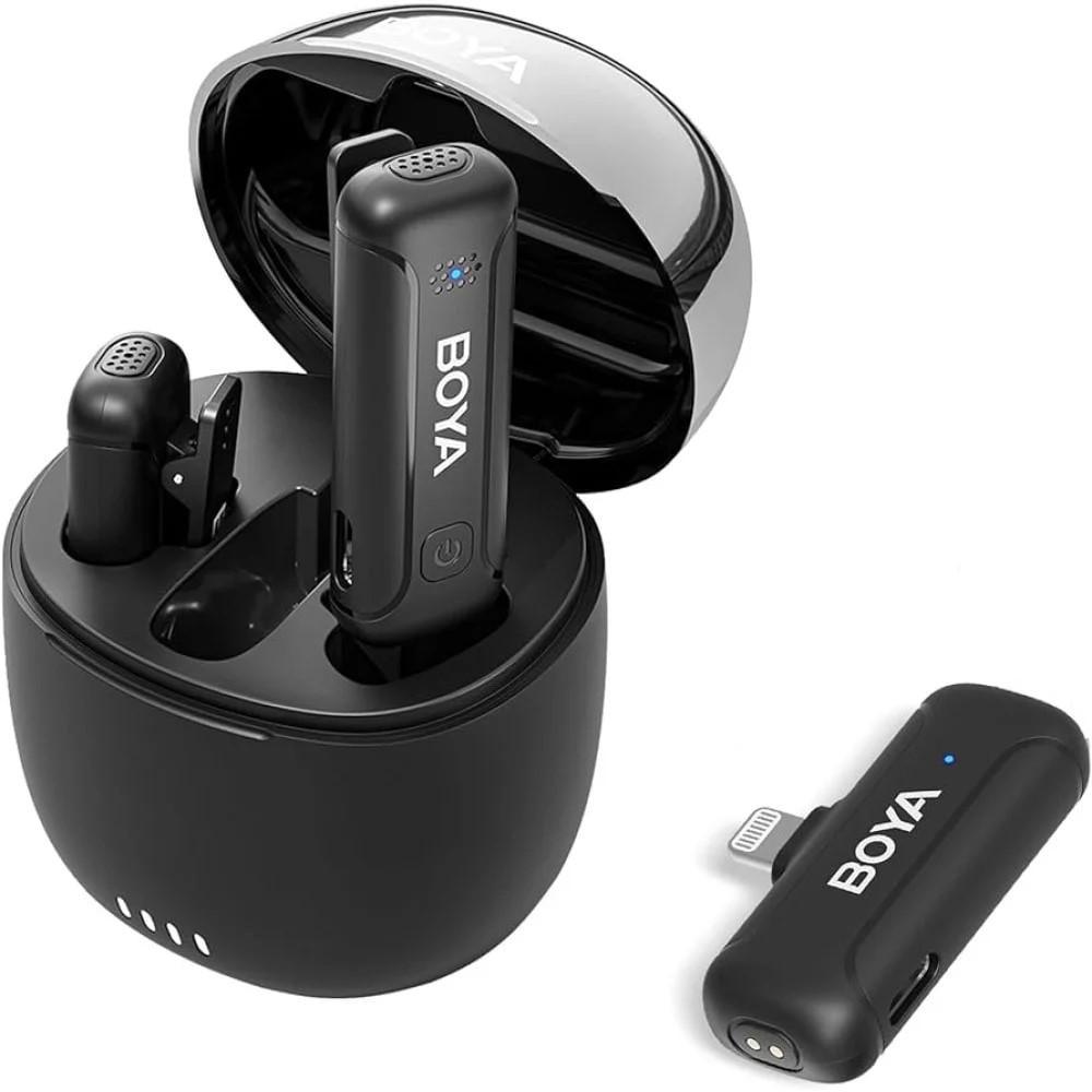 Микрофон петличный Boya BY-WM3T-D2 Lightning для iPhone беспроводной (50016) Микрофон петличный Boya BY-WM3T-D2 Lightning для iPhone беспроводной (50016)