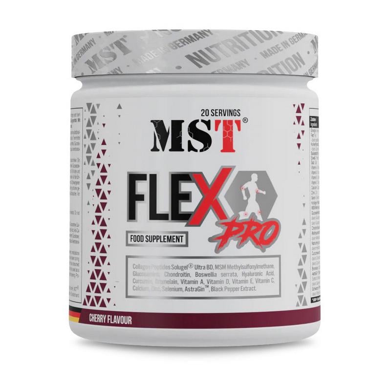 Хондропротектор MST FleX Pro глюкозамин хондроитин и MSM 300 г Вишня