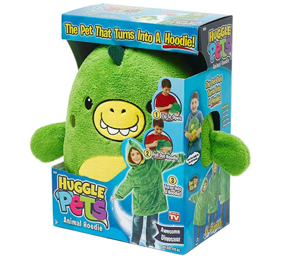 Детский плед-худи-игрушка Huggle Pets Hoodie трансформер Зеленый (17604)