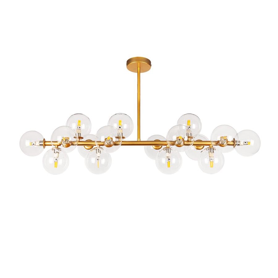 Люстра потолочная молекула 7841020-16 DDG/CL Золотой/Прозрачный - фото 1