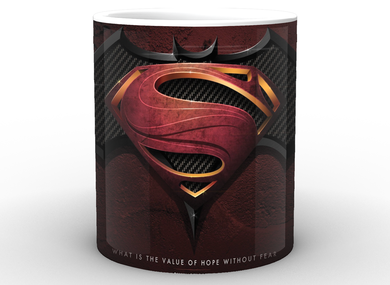 Чашка GeekLand Batman символ Бэтмена и Супермена 330 мл