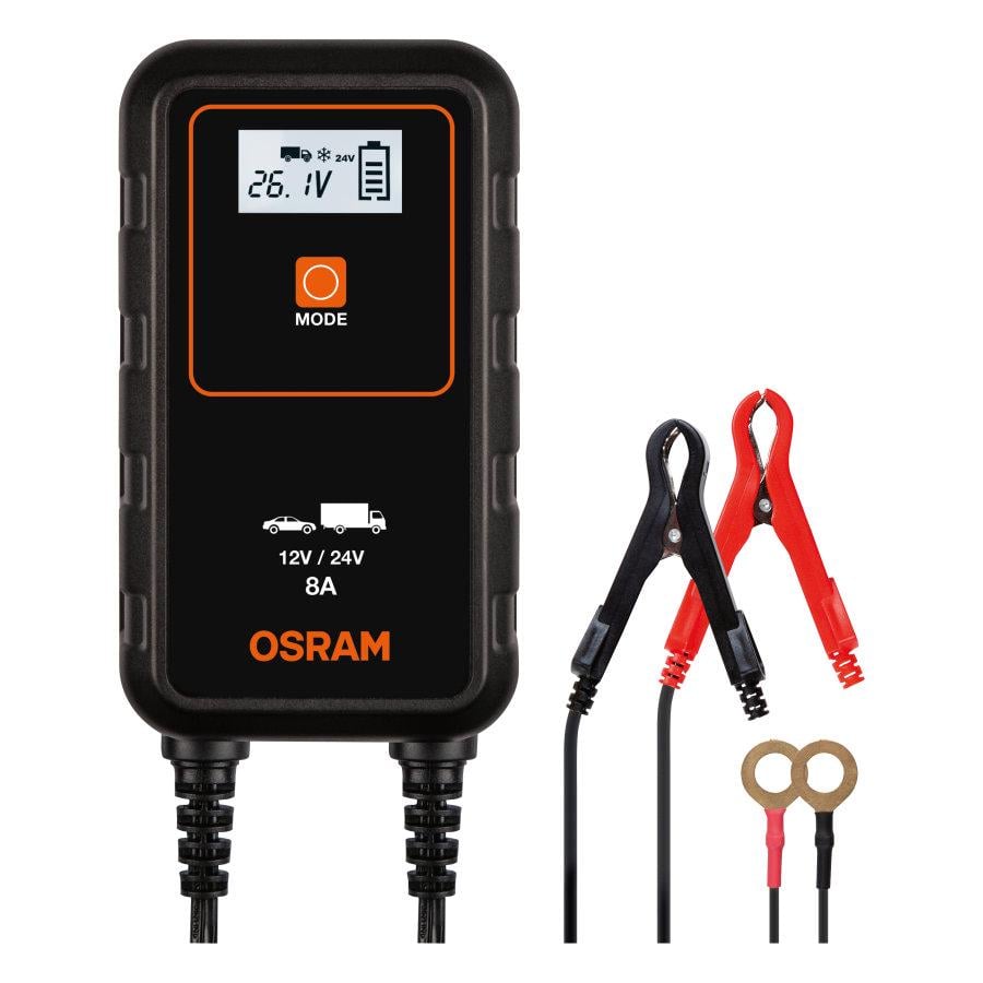 Зарядное устройство для аккумулятора Osram 4-8А/12-24В (4052899620544)