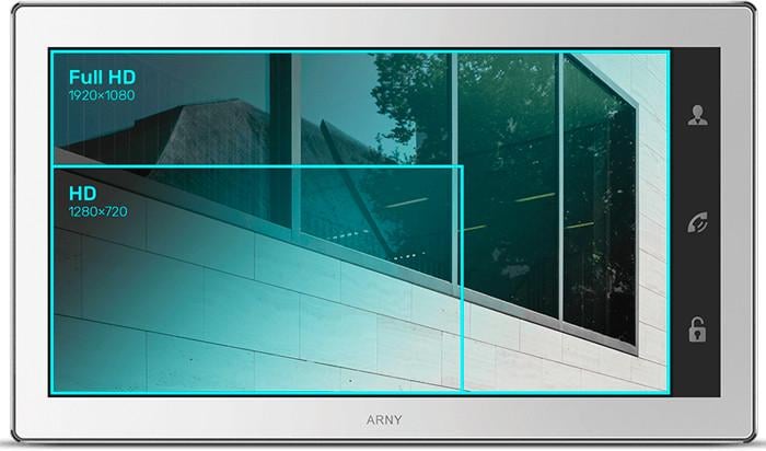 Відеодомофон 7" ARNY AVD-730 2Mpx WIFI TFT з детектором руху і записом відео White (116165)