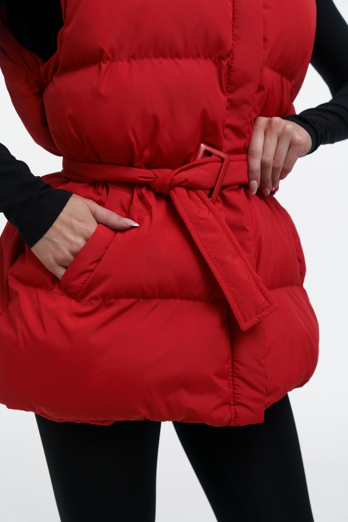 Пуховик-трансформер жіночий Intruder Mishele L Червоний (1642766130/L) - фото 2 Пуховик-трансформер жіночий Intruder Mishele L Червоний (1642766130/L) - фото 2
