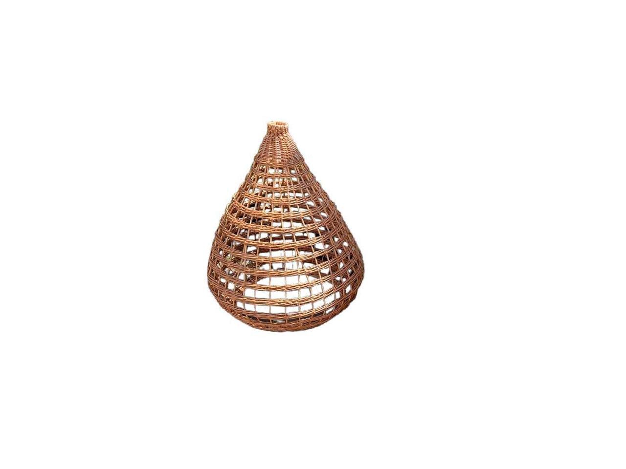 Люстра деревянная плетеная из лозы 60х40 см (11169779)