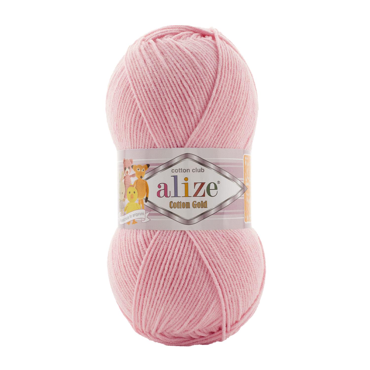 Пряжа Alize Cotton Gold 638 Рожевий (6433)