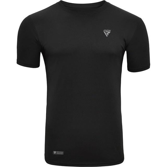 Футболка спортивна RDX T2 з короткими рукавами L Black