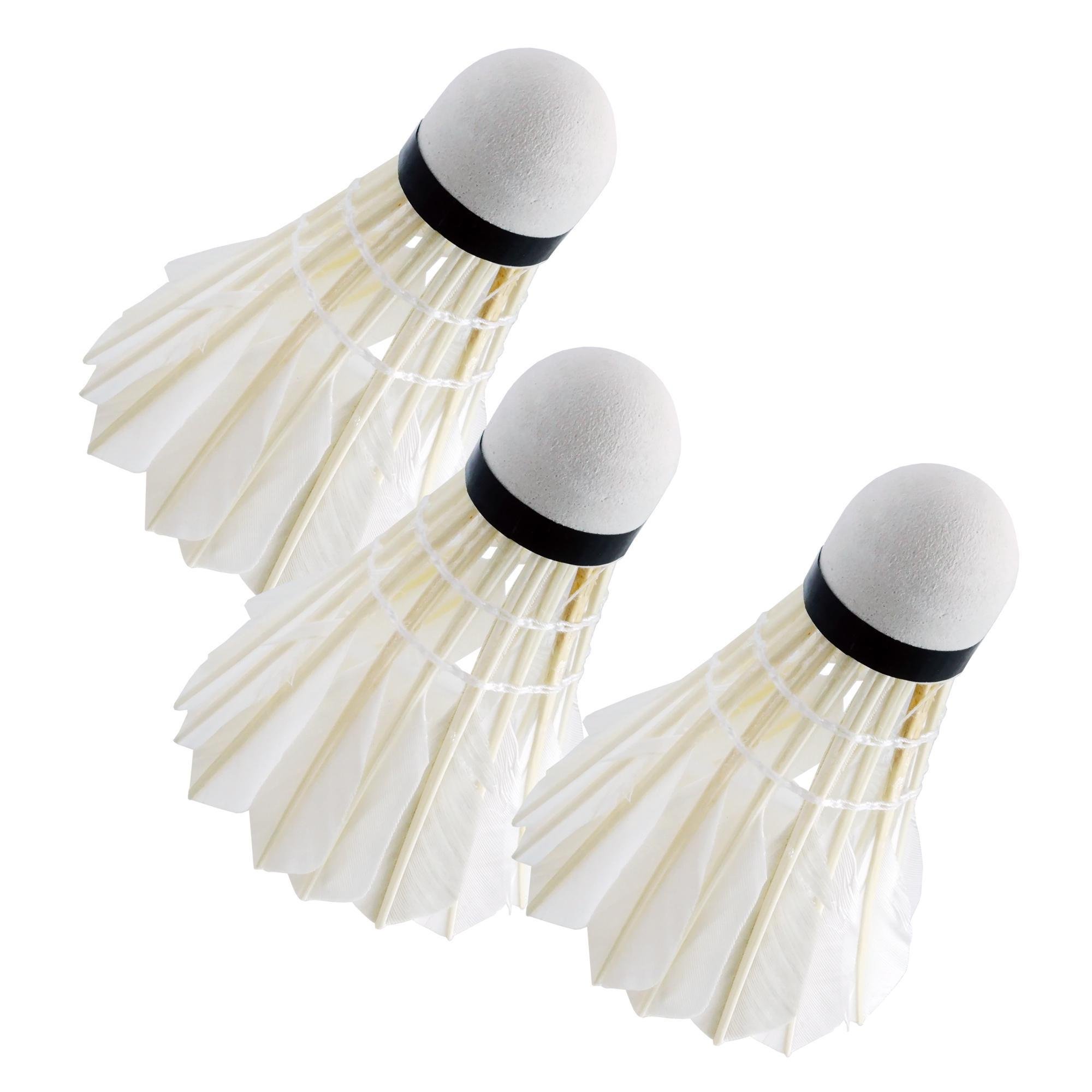 Воланчики для бадминтона перья 3 шт. Белый (1009713-White)