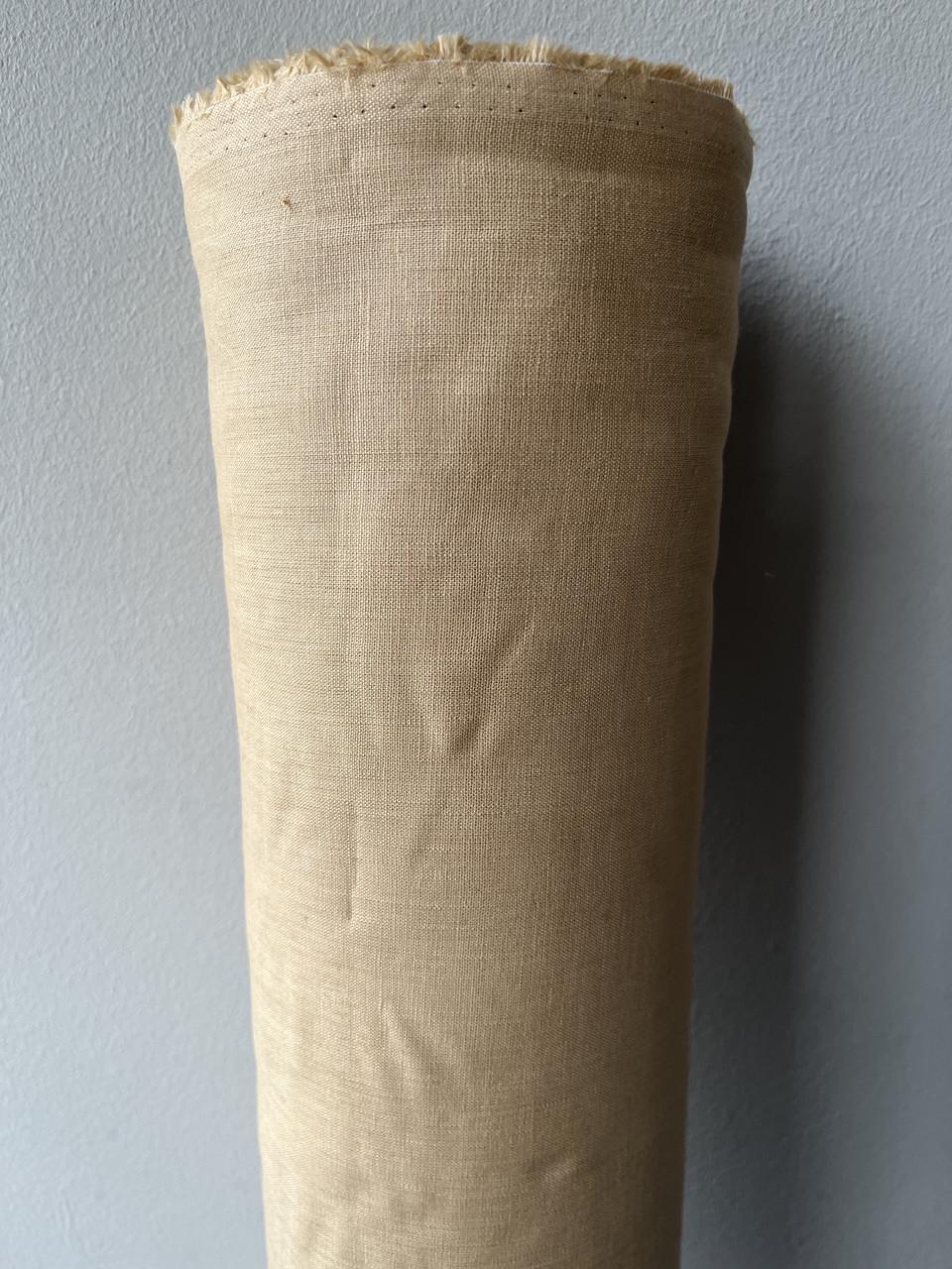 Ткань рубашечно-платьевая LINEN PLUS 100% лен 143 см 883 Нежно-желтый - фото 1 Ткань рубашечно-платьевая LINEN PLUS 100% лен 143 см 883 Нежно-желтый - фото 1