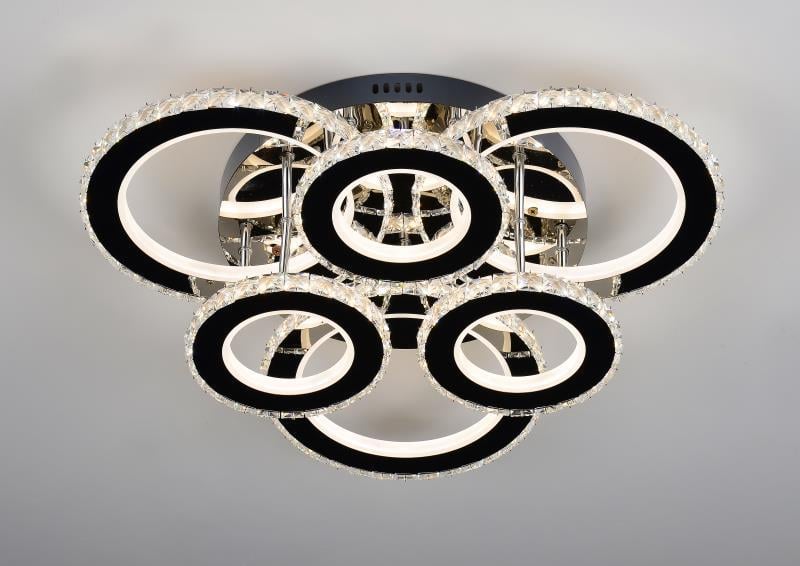 Люстра SVLIGHT LED светодиодная хрустальная с пультом 2871/3 3 200W 2.4G 3000-6000K Люстра SVLIGHT LED светодиодная хрустальная с пультом 2871/3 3 200W 2.4G 3000-6000K