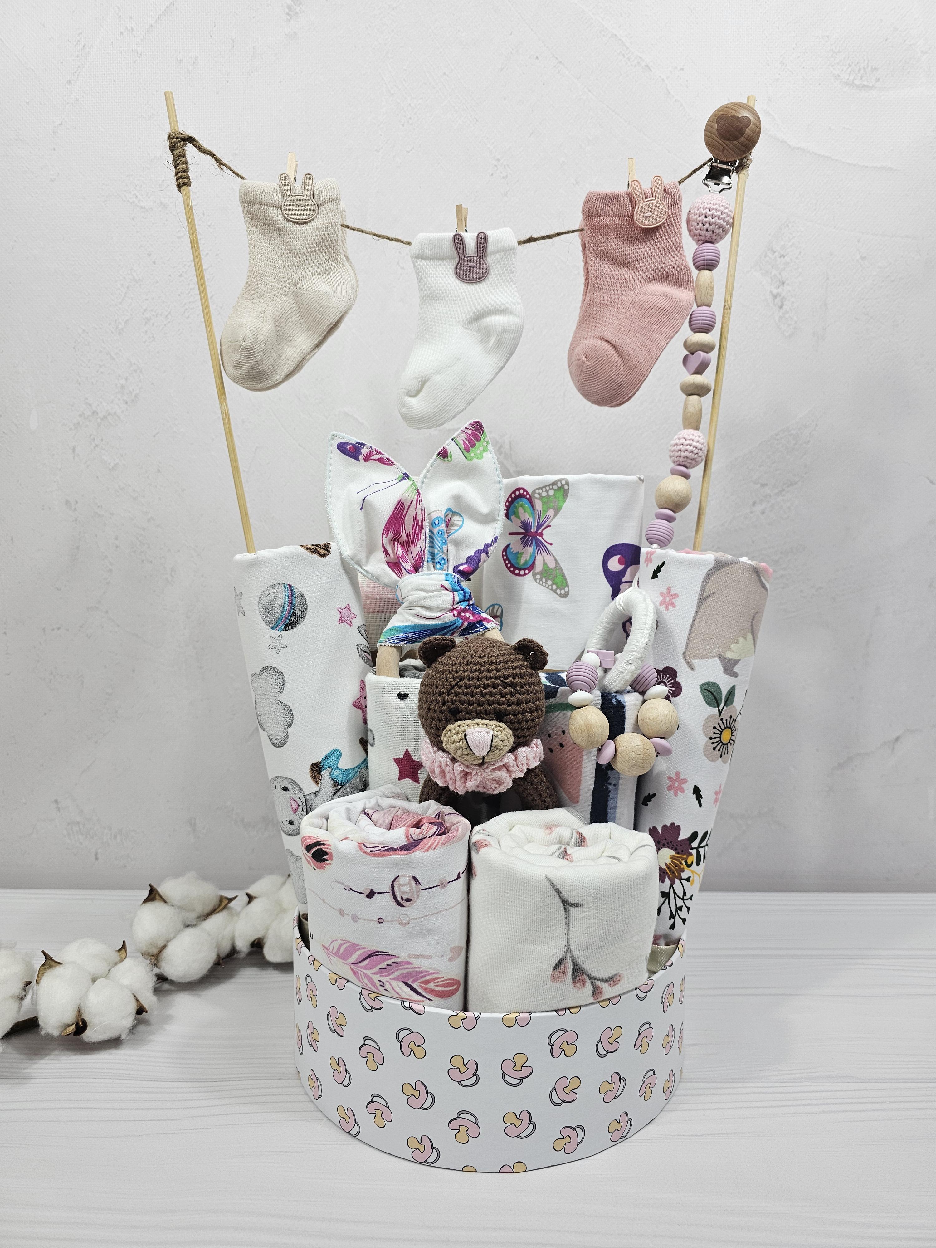 Букет из пеленок для младенцев albabybox Бабочки (BU 18294966)