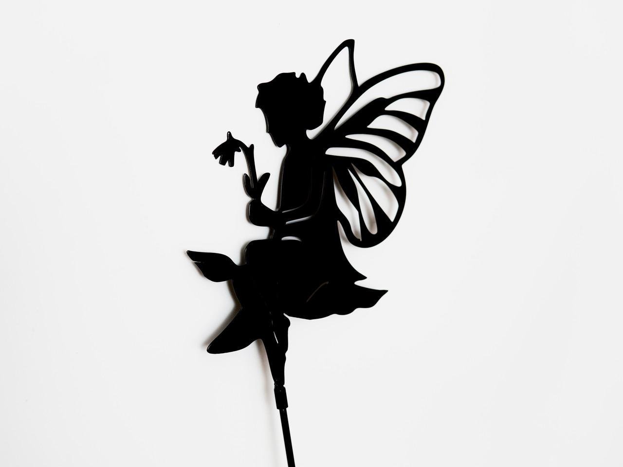 Садовая фигура Эльф с цветком металлическая для сада/подворья/клумбы (DCR063) - фото 4 Садовая фигура Эльф с цветком металлическая для сада/подворья/клумбы (DCR063) - фото 4