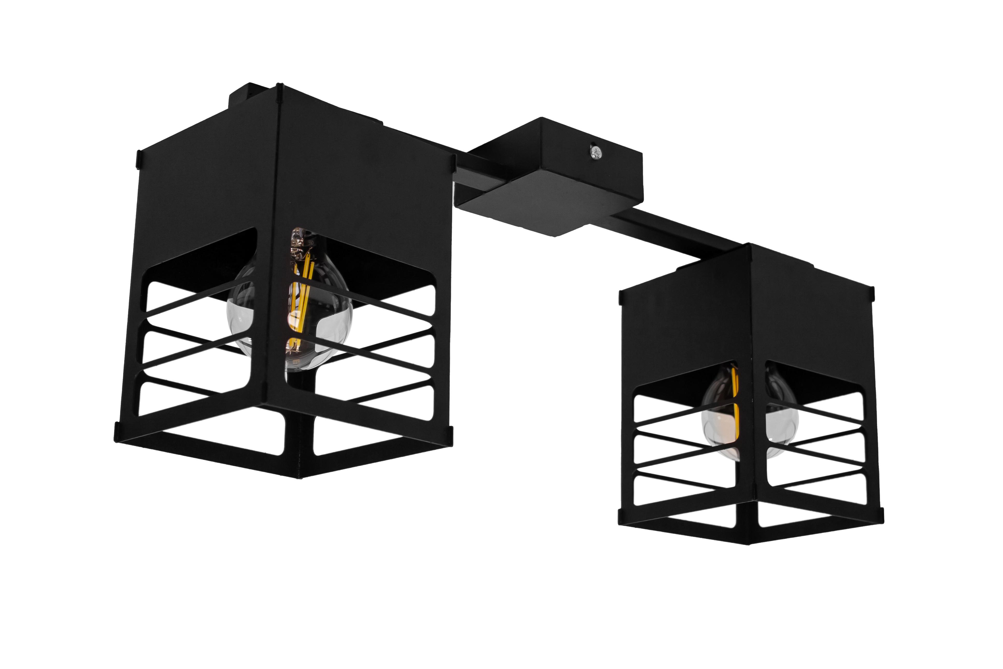 Люстра лофт MSK ELECTRIC Urban NL 2310-2 BK на два плафона Черный