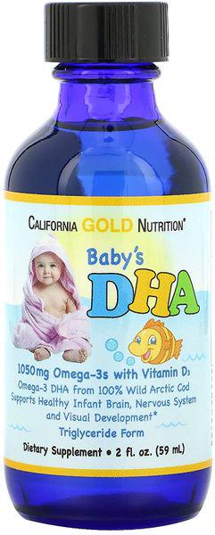 Омега 3 для дітей California Gold Nutrition риб'ячий жир з вітаміном D3 1050 мг