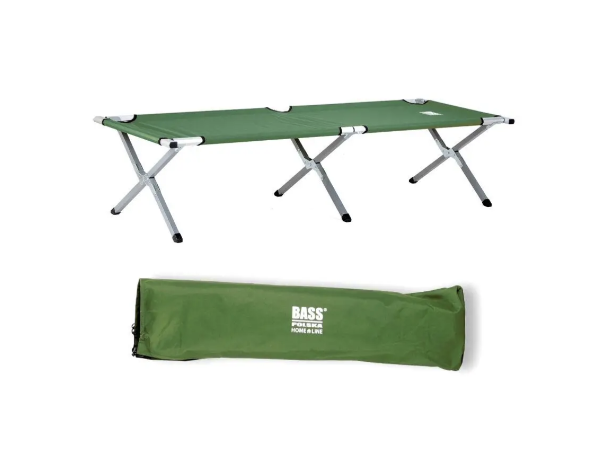 Ліжко туристичне розкладне Bass Polska BH 31001 з чохлом 190х70х45 см Зелений