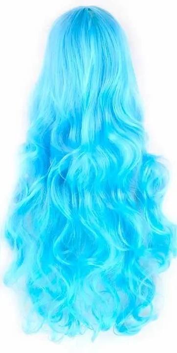 Парик волнистый аниме косплей 80 см Голубой (Т0000710-9) Парик волнистый аниме косплей 80 см Голубой (Т0000710-9)