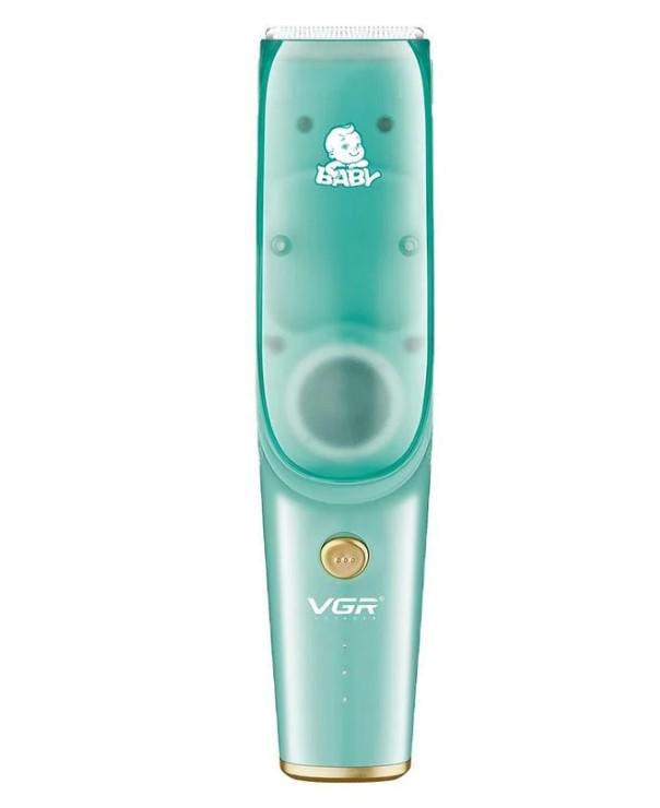 Машинка для стрижки дітей акумуляторна VGR V-151 з системою видалення волосся 5 Вт Блакитний (2390000049)