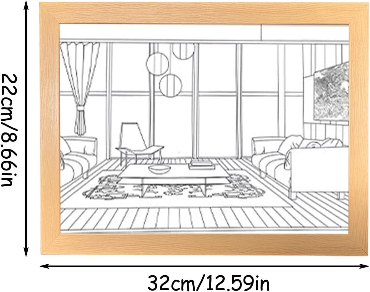 Ночник Led с пейзажем моря и пальмами деревянная рамка 3 режима - фото 8