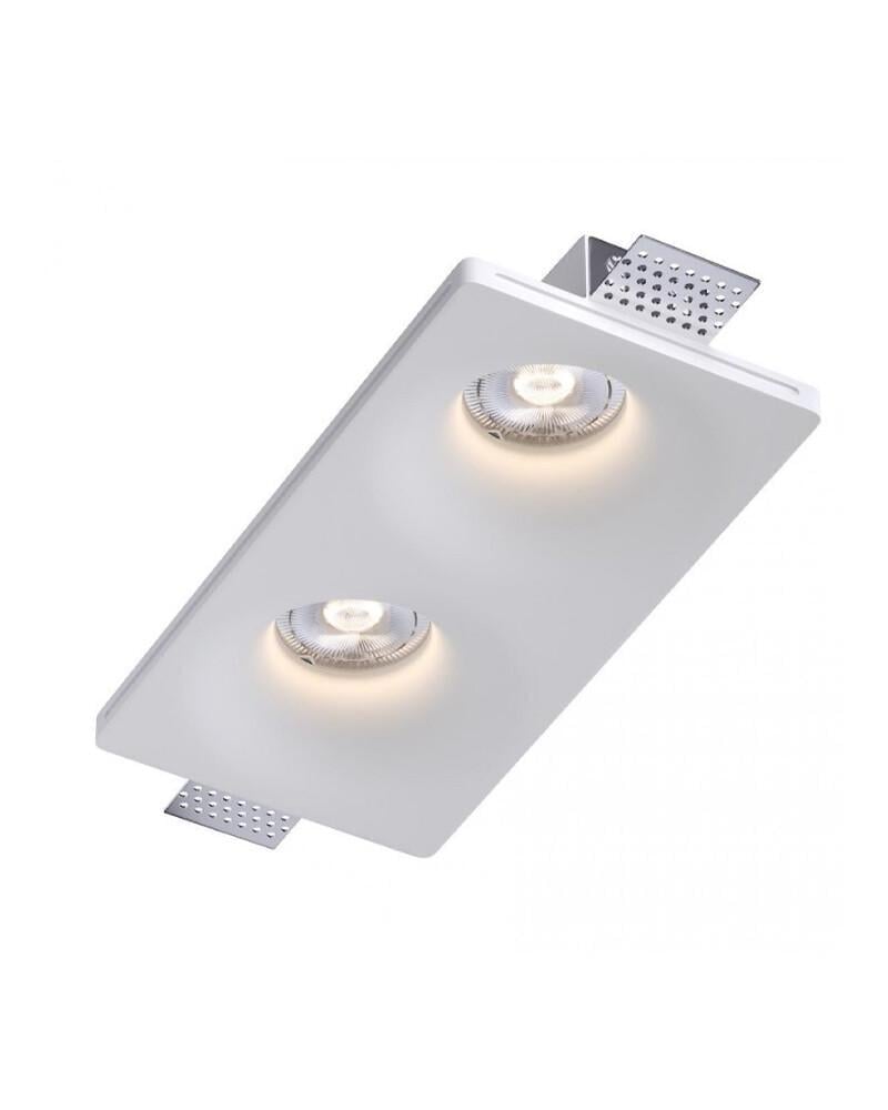 Точечный светильник врезной гипсовый Kloodi KD-GIPS SQ120x240 H45 GU10 2x10W IP20 Белый (36693169) Точечный светильник врезной гипсовый Kloodi KD-GIPS SQ120x240 H45 GU10 2x10W IP20 Белый (36693169)