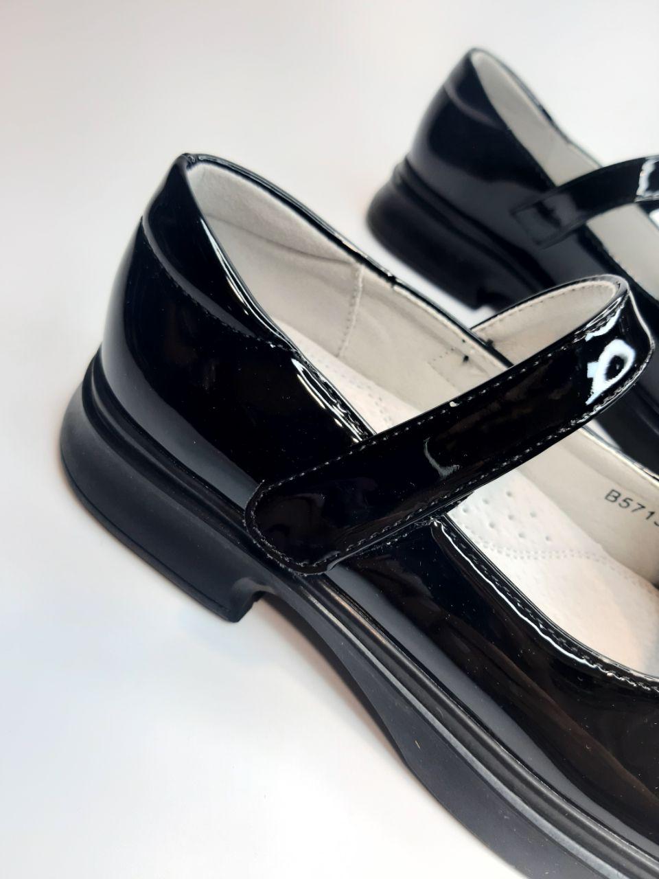 Туфлі для дівчинки Apawwa р. 31 19,3 см Чорний (5713 black) - фото 6 Туфлі для дівчинки Apawwa р. 31 19,3 см Чорний (5713 black) - фото 6