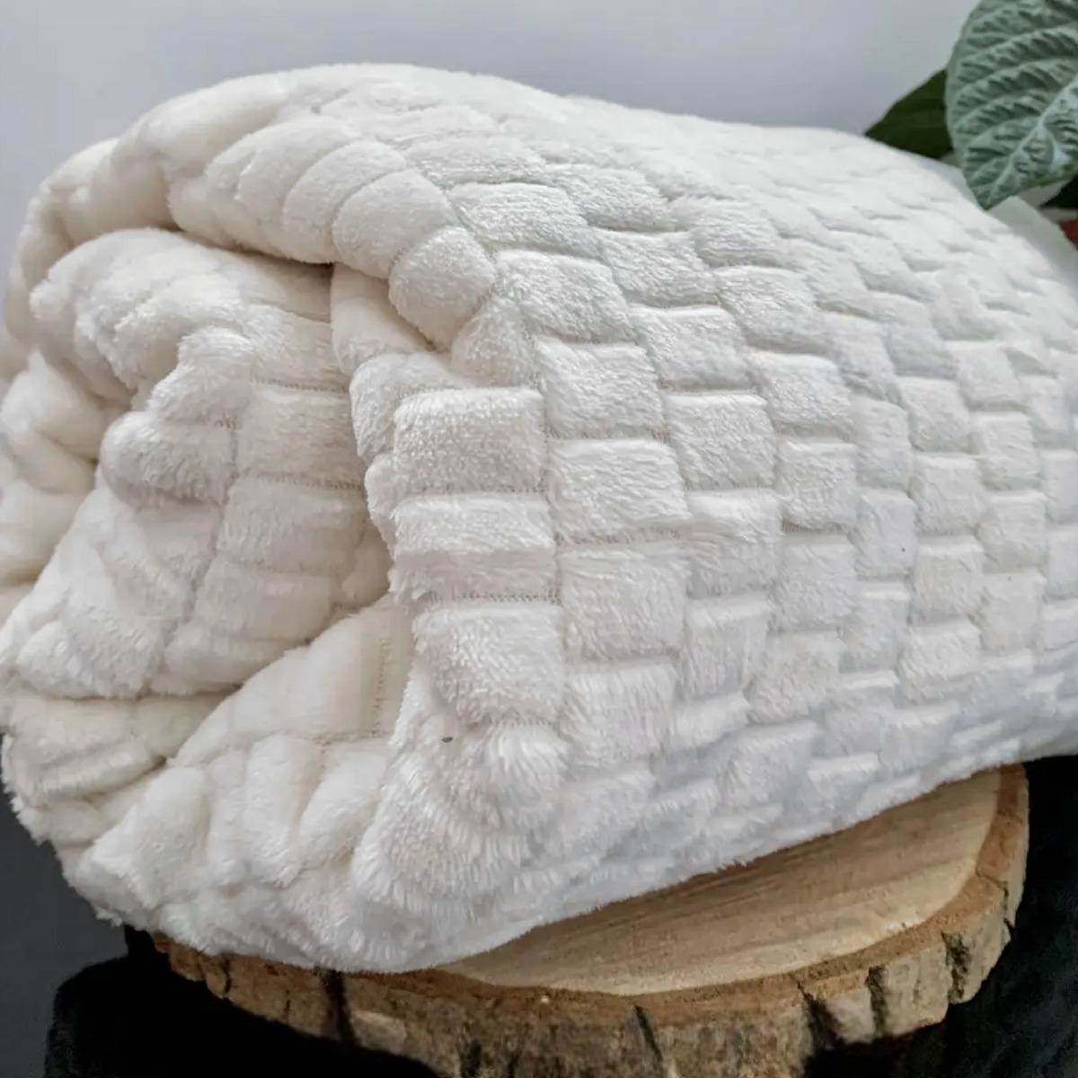 Плед Koloco микрофибра полуторный 150х200 см Айвори (37160) - фото 2