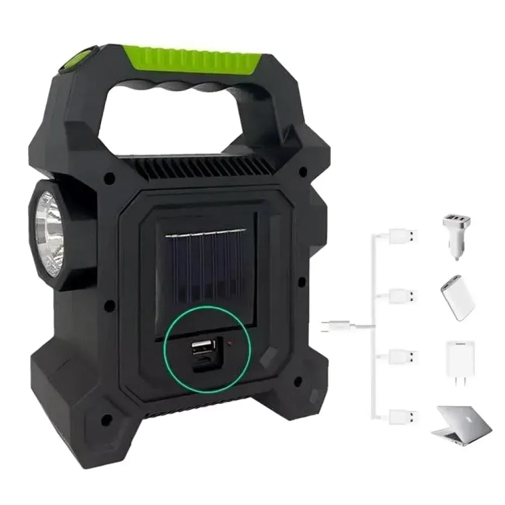 Ліхтар акумуляторний із сонячною батареєю і повербанком JY258B (234568667) - фото 4 Ліхтар акумуляторний із сонячною батареєю і повербанком JY258B (234568667) - фото 4