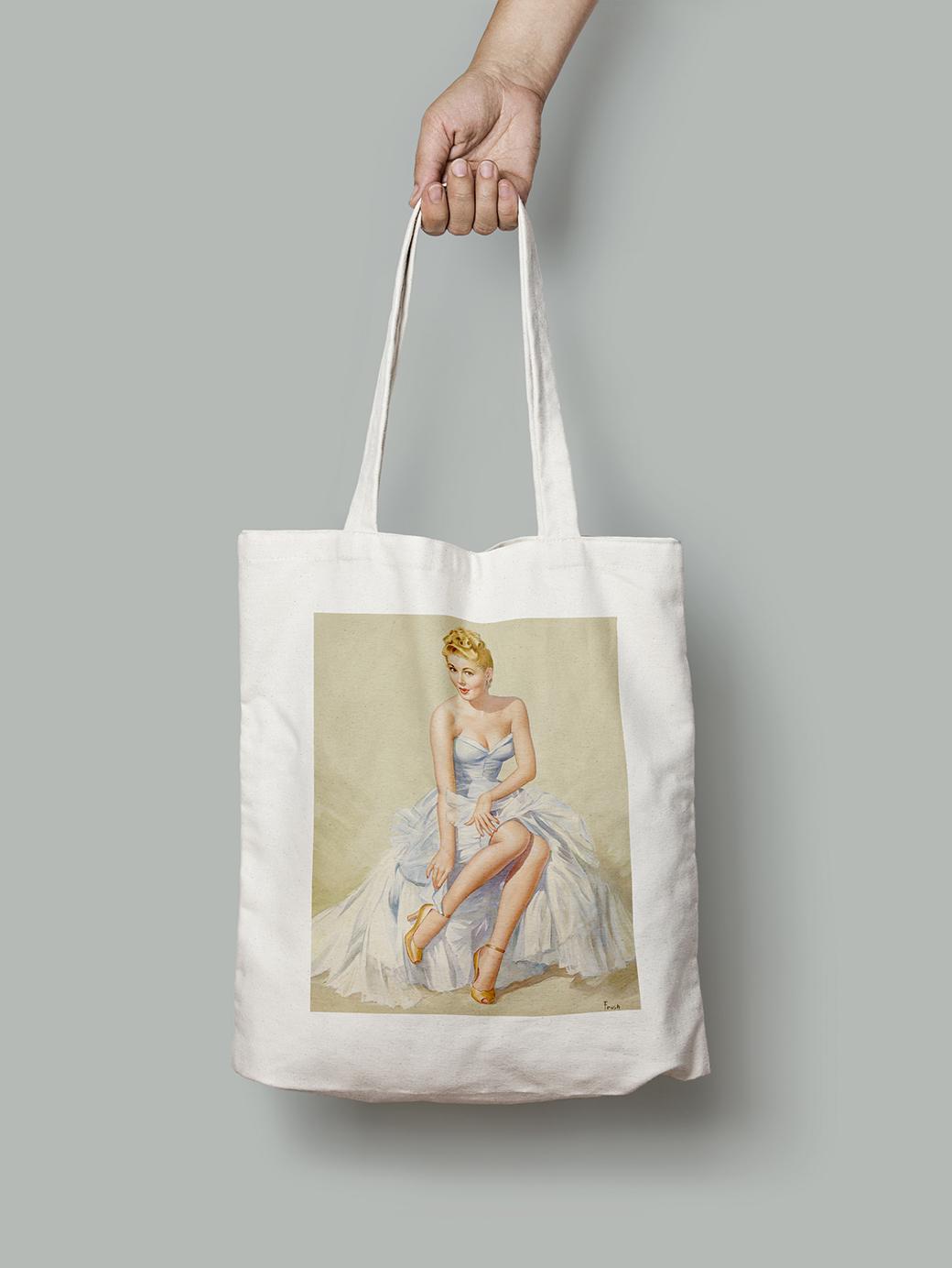 Эко-сумка Пойду в гости. Перл Алиса Фруш шопер (pin_up010123_Bag)