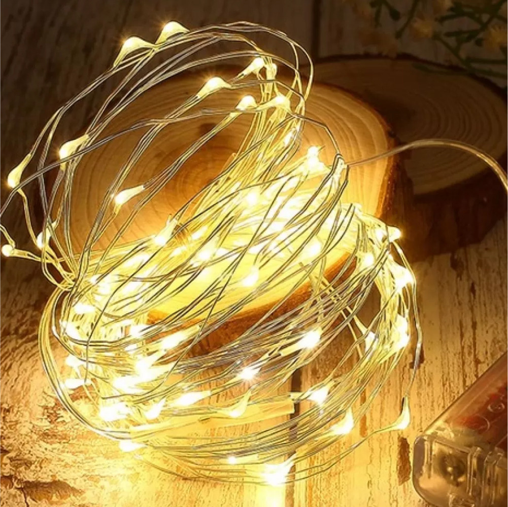 Гирлянда светодиодная роса на батарейках статический режим 20 LED IP44 2 м Теплый белый - фото 10 Гирлянда светодиодная роса на батарейках статический режим 20 LED IP44 2 м Теплый белый - фото 10