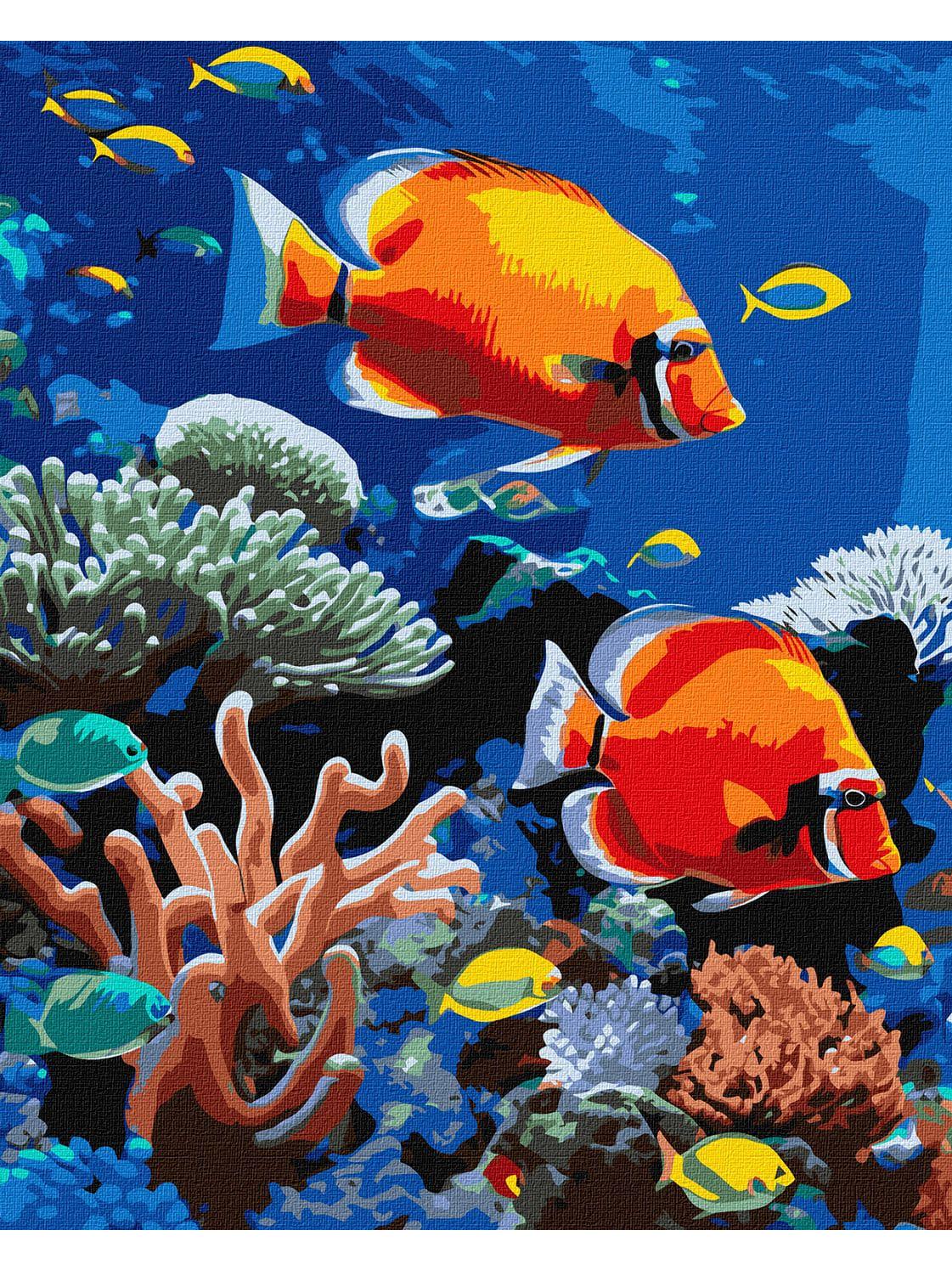 Картина за номерами Ideyka Яскравий риф 40х50 см (KHO6703)