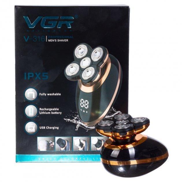 Триммер для бороды VGR V-316 5в1 (1942759147) - фото 2 Триммер для бороды VGR V-316 5в1 (1942759147) - фото 2