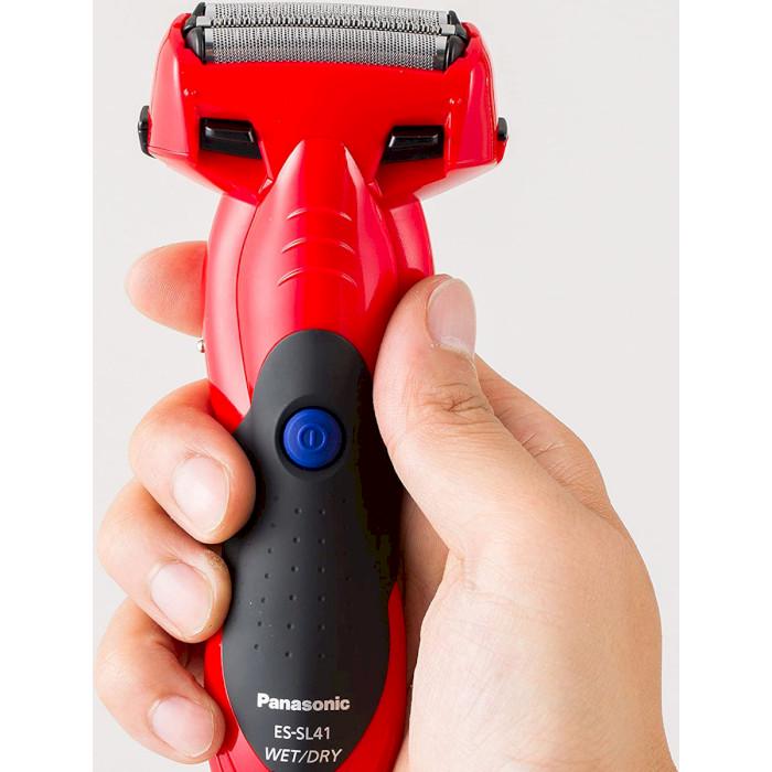 Электробритва Panasonic ES-SL41-R520 3-Blade Trimmer Li-ion wet+dry Black/Red (ebde350e) - фото 4