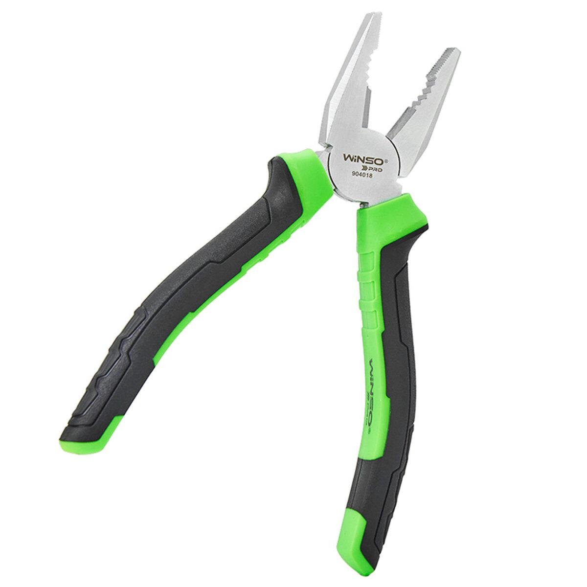 Плоскогубцы Winso Pro комбинированные Cr-V 180 мм двухкомпонентная ручка