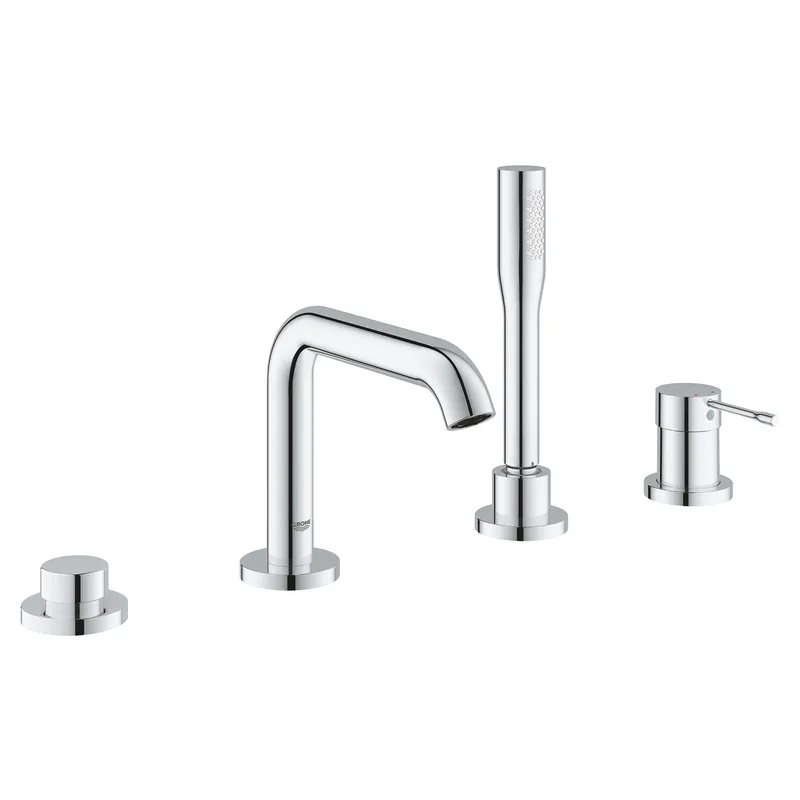 Смеситель для ванны однорычажный Grohe Essence на 4 отверстия (25251001)