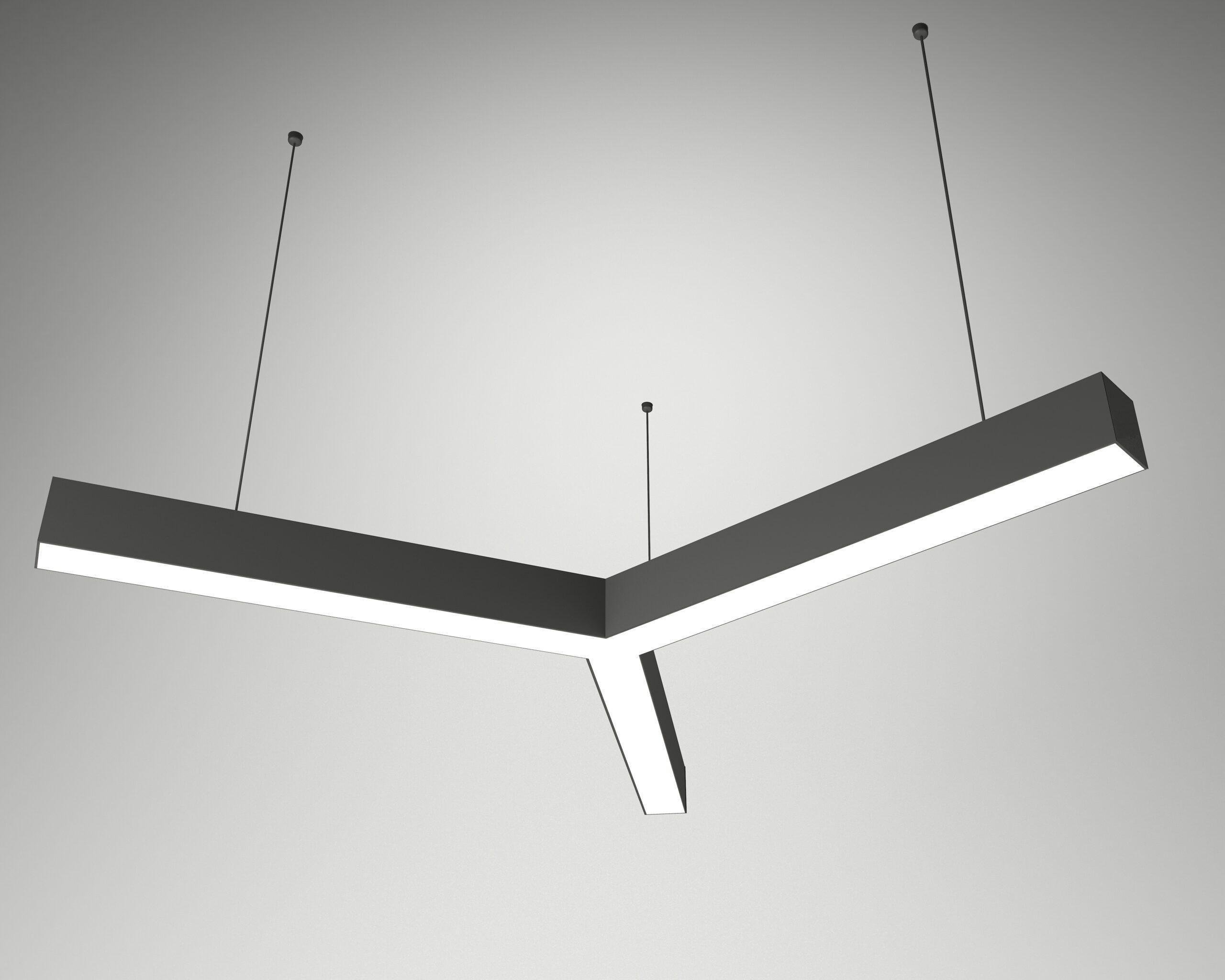 Подвесной светильник модульный MG Delta 1000x2х70х80 мм 140 Вт (MG-DL1000х2-140)