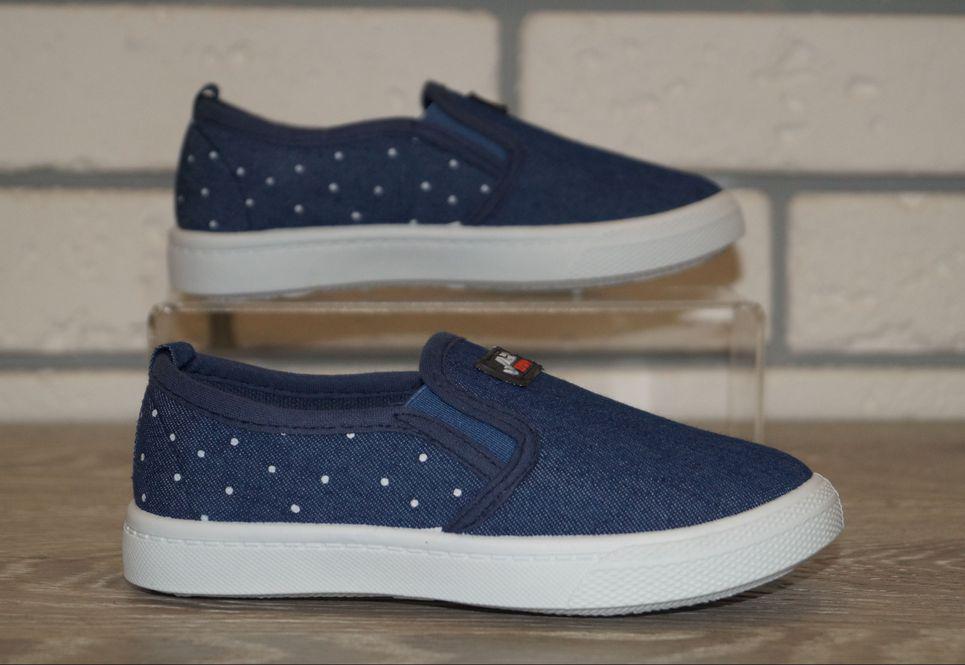 Сліпони дитячі джинсові Blue Rama р. 28 16 см Темно-синій (31538-28) - фото 8